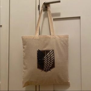 Attack On Titan Tote Bag White